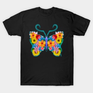 Floral butterfly T-Shirt